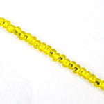 8/0 Silver Lined Yellow Czech Seed Bead (20 Gm, 1/2 Kilo) #CSD021-General Bead