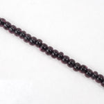 8/0 Jet Lined Amethyst Czech Seed Bead (1/2 Kilo) #BL867