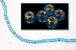 11/0 Silver Lined Light Aqua AB Czech Seed Bead (1/2 Kilo) Preciosa #67019