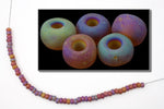 8/0 Matte Amethyst AB Czech Seed Bead (1/2 Kilo) #BL451