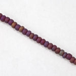 8/0 Matte Garnet AB Czech Seed Bead (1/2 Kilo) #BL473