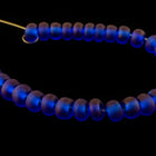 8/0 Matte Sapphire Czech Seed Bead (1/2 Kilo) #BL187M