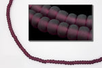 8/0 Matte Transparent Amethyst Czech Seed Bead (20 Gm, 1/2 Kilo) #CSD168