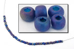 8/0 Matte Montana Iris Czech Seed Bead (1/2 Kilo) #BL833