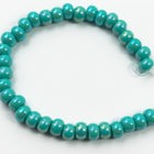 11/0 Opaque Green Turquoise AB Czech Seed Bead (1/2 Kilo) #BL496