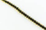 6/0 Jet Lined Light Topaz Seed Bead (40 Gm, 1/2 Kilo) #CSB291-General Bead