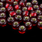 8/0 Silver Lined Dark Ruby Czech Seed Bead (1/2 Kilo) #BL080