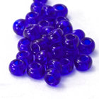 9/0 Transparent Cobalt Czech Seed Bead (1/2 Kilo) Preciosa #30100