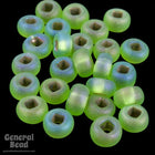 8/0 Matte Silver Lined Olivine Czech Seed Bead (20 Gm, 1/2 Kilo) #CSD096-General Bead