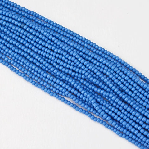 8/0 Opaque Sea Blue Czech Seed Bead (20 Gm, 1/2 Kilo) #CSD134