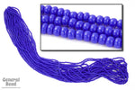 11/0 Opaque Medium Blue Czech Seed Bead (10 Gm, Hank, 1/2 Kilo) #CSG011-General Bead