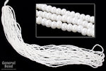 11/0 Luster White Czech Seed Bead (10 Gm, Hank, 1/2 Kilo) #CSG017-General Bead