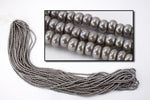 8/0 Luster Opaque Gray Czech Seed Bead (1/2 Kilo) #BL001