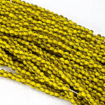 8/0 Opaque Yellow/Black Stripe Czech Seed Bead (10 Gm, 1/2 Kilo) #CSD175