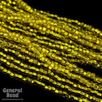 11/0 Silver Lined Yellow Czech Seed Bead (10 Gm, Hank, 1/2 Kilo) #CSG072-General Bead