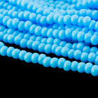 11/0 Opaque Baby Blue Czech Seed Bead (10 Gm, Hank, 1/2 Kilo) #CSG075-General Bead