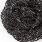 8/0 Black Lined Crystal Czech Seed Bead (1/2 Kilo) #BL022