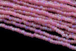 10/0 Matte Transparent Rose AB Czech Seed Bead (1/2 Kilo) #BL1175