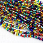 6/0 Silver Lined Multi Mix Czech Seed Bead (1/2 Kilo) #CSB342