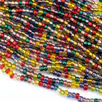 6/0 Copper Lined Multi Mix Czech Seed Bead (1/2 Kilo) #BL1016