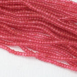 8/0 Matte Transparent Dark Rose Czech Seed Bead (1/2 Kilo) #BL1170M