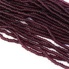 11/0 Matte Transparent Dark Amethyst Czech Seed Bead (10 Gm, Hank, 1/2 Kilo) #CSG279-General Bead