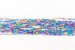 11/0 Transparent Unicorn Mix Czech Seed Bead (10 Gm, Hank, 1/2 Kilo) #CSG309-General Bead