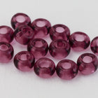 11/0 Transparent Amethyst Czech Seed Bead (10 Gm, Hank, 1/2 Kilo) #CSG315-General Bead