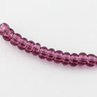 11/0 Transparent Amethyst Czech Seed Bead (10 Gm, Hank, 1/2 Kilo) #CSG315-General Bead