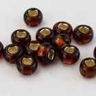 10/0 Silver Lined Dark Smoked Topaz Czech Seed Bead (1/2 Kilo) Preciosa #17140