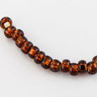 10/0 Silver Lined Dark Smoked Topaz Czech Seed Bead (1/2 Kilo) Preciosa #17140