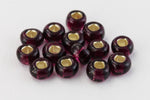 11/0 Silver Lined Dark Amethyst Czech Seed Bead (10 Gm, Hank, 1/2 Kilo) #CSG330-General Bead