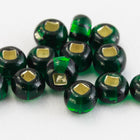 6/0 Silver Lined Medium Green Czech Seed Bead (1/2 Kilo) Preciosa #57150
