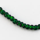 6/0 Silver Lined Medium Green Czech Seed Bead (1/2 Kilo) Preciosa #57150