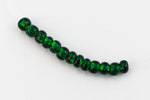 10/0 Silver Lined Medium Green Czech Seed Bead (1/2 Kilo) Preciosa #57150