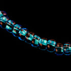 6/0 Silver Lined Aqua Czech Seed Bead (1/2 Kilo) Preciosa #67150