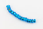 6/0 Silver Lined Aqua Czech Seed Bead (1/2 Kilo) Preciosa #67150