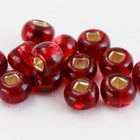 11/0 Silver Lined Burnt Red Czech Seed Bead (10 Gm, Hank, 1/2 Kilo) #CSG339-General Bead