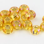 11/0 Silver Lined Topaz AB Czech Seed Bead (10 Gm, Hank, 1/2 Kilo) #CSG347-General Bead