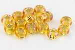 11/0 Silver Lined Topaz AB Czech Seed Bead (10 Gm, Hank, 1/2 Kilo) #CSG347-General Bead