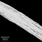12/0 Transparent Alabaster Czech Seed Bead (10 Gm, Hank, 1/2 Kilo) #CSH038-General Bead