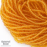 12/0 Transparent Topaz Czech Seed Bead (10 Gm, Hank, 1/2 Kilo) #CSH070-General Bead