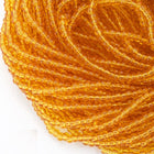 13/0 Transparent Topaz Czech Seed Bead (1/2 Kilo) Preciosa #10070