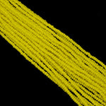 12/0 Opaque Yellow Czech Seed Bead (10 Gm, Hank, 1/2 Kilo) #CSH012-General Bead