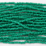 11/0 Opaque Forest Green Czech Seed Bead (10 Gm, Hank, 1/2 Kilo) #CSG364