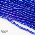 11/0 Silver Lined Sapphire 2 Cut Czech Seed Bead (10 Gm, Hank, 1/2 Kilo) #CSN013-General Bead