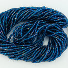 11/0 Dark Aqua AB 2 Cut Czech Seed Bead (10 Gm, Hank, 1/2 Kilo) #CSN054 SOLD OUT-General Bead