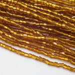 9/0 Silver Lined Dark Topaz 2 Cut Czech Seed Bead (1/2 Kilo) Preciosa #17090