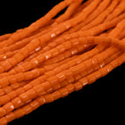 9/0 Opaque Orange 3-Cut Czech Seed Bead (5 Gm, Hank, 10 Hanks) #CSP002