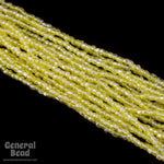 9/0 Luster Transparent Yellow 3-Cut Czech Seed Bead (10 Gm, Hank, 10 Hanks) #CSP003-General Bead